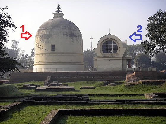 Tháp Niết Bàn - The Parinirvana Stupa [1] và Chùa Đại Bát Niết Bàn - The Mahaparinirvana Temple